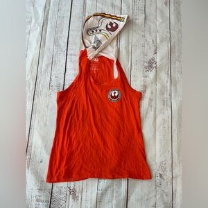 Star Wars Rebel Alliance Orange Tank Top with Helmet Hood